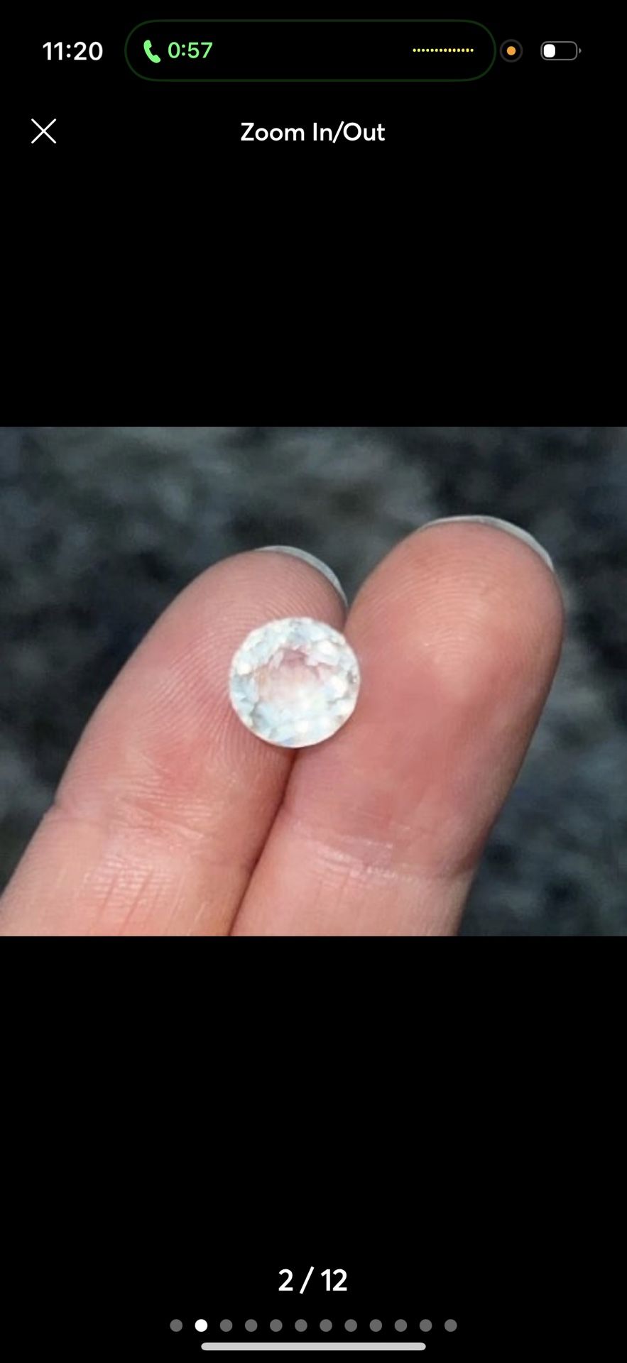 faceted quartz crystal