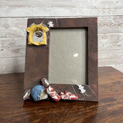 Vintage/Retro Football/Sports Themed 3D Unique Picture Frame