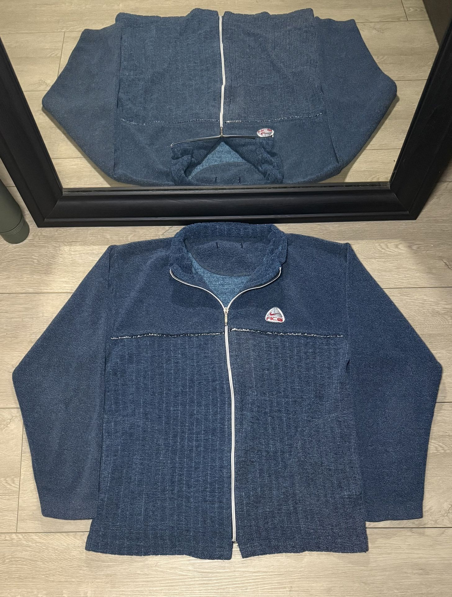 Vintage 1990s Nike ACG Lightweight Zip Up Fleece Jacket
