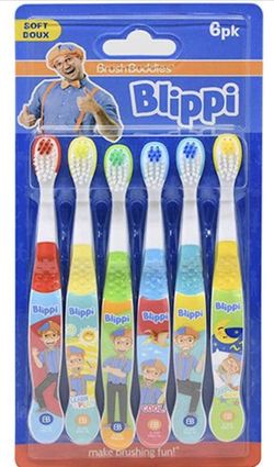 Blippi 6-Pack Manual Toothbrushes $5.00