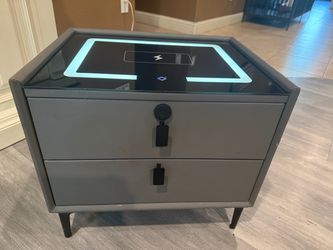Smart Nightstand with Wireless Charging Top