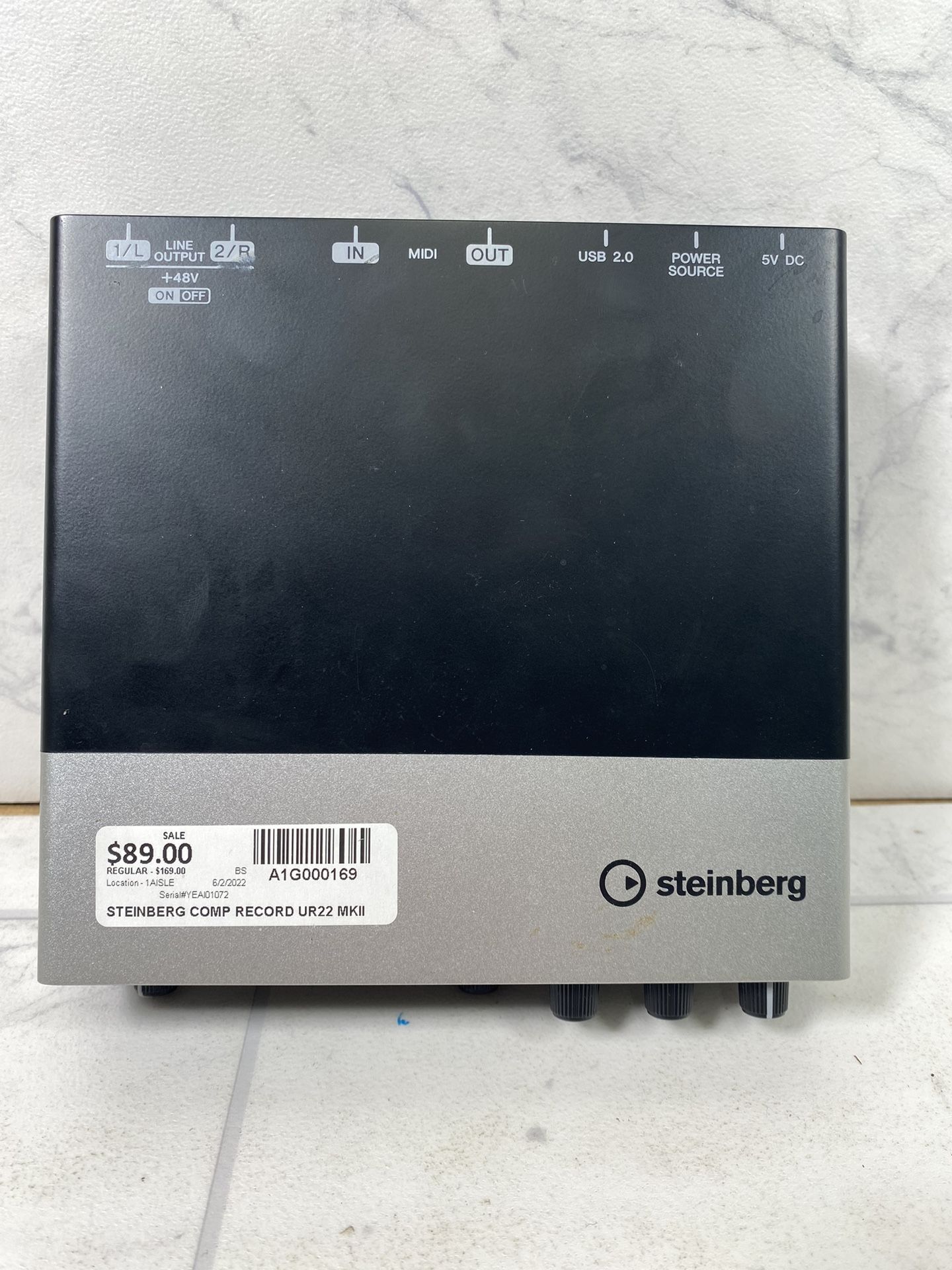 Steinberg UR 22 mkII USB Interface (A1G000169)