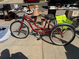 Twin 26 inch three wheel bike, rare model