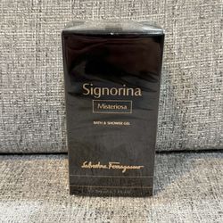 Brand New Large Salvatore Ferragomo Misteriosa Bath & Shower Gel 