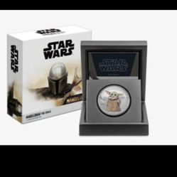 2021 Niue The Mandalorian - The Child 1oz Silver Coin (Baby Yoda) (Grogu)