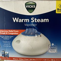 Vicks Warm Steam Vaporizer, Small to Medium Rooms