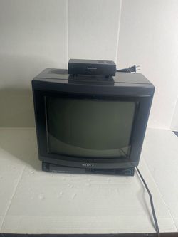 Vintage Sony Trinitron 13" CRT TV KV-1326R Retro Gaming With RCA Adapter