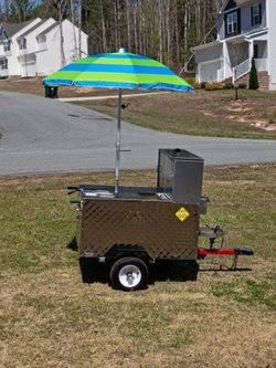 Professional propane operated hot dog cart