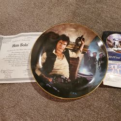 Original Han solo collectors plate
