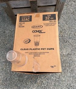 Plastic clear cups restaurant $100 box