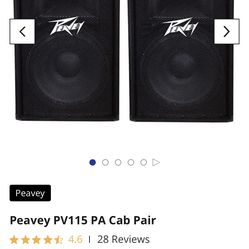 2 Peavey speakers