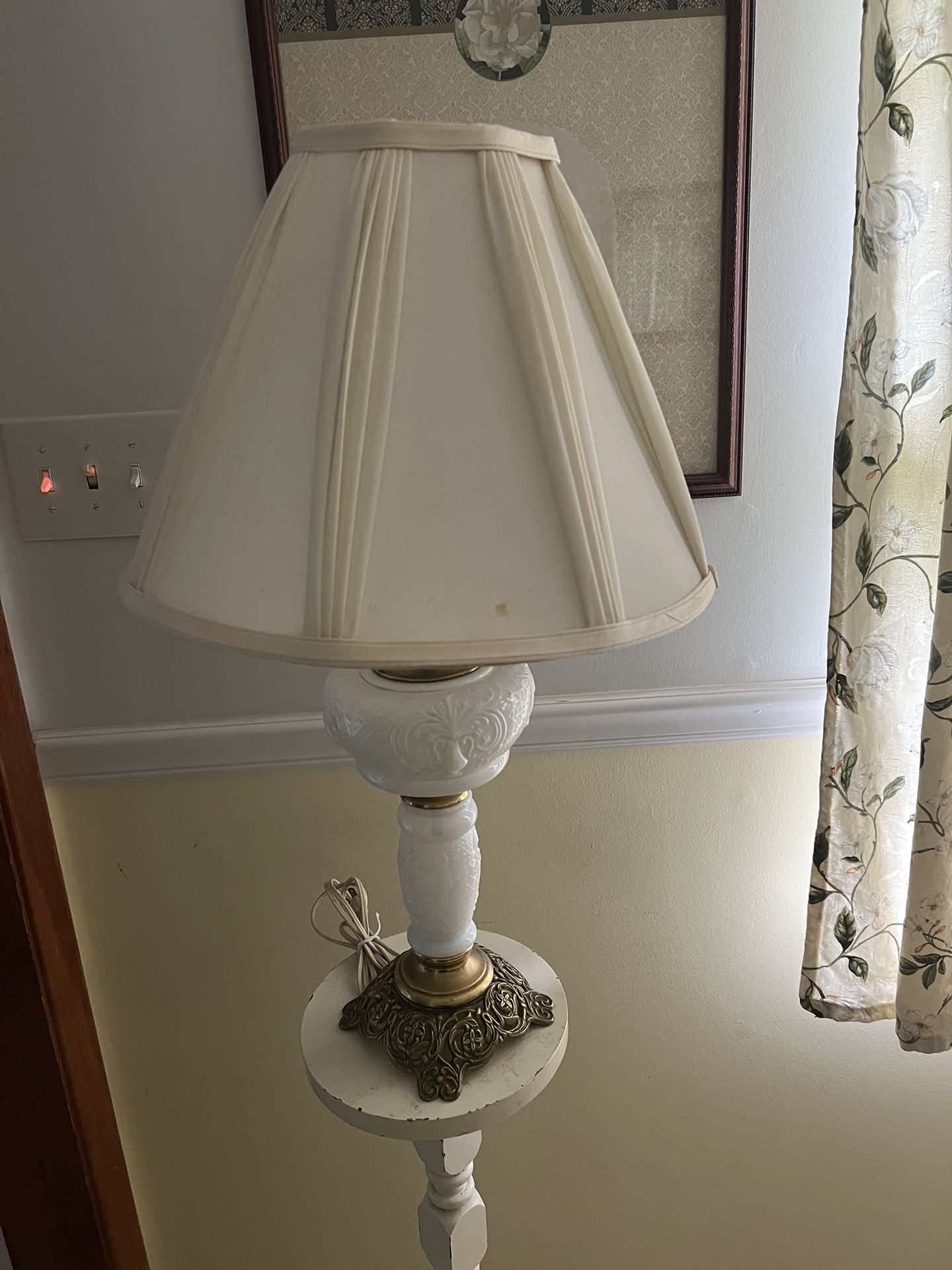 Milk Glass Lamp