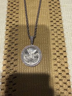 .925 Pure Silver Centenario w/ Bezel - like new