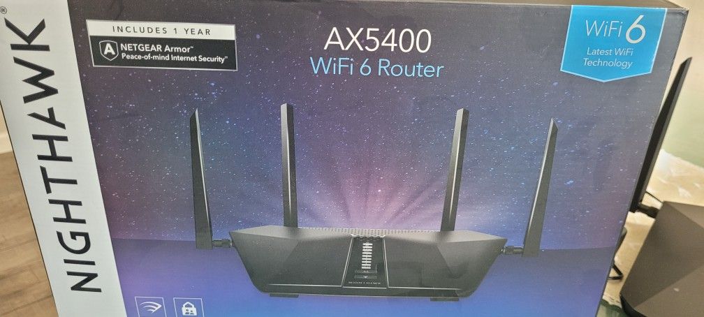 NETGEAR Nighthawk 6-Stream Dual-Band WiFi 6 Router & NETGEAR WiFi 6 Mesh Range Extender  