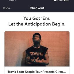 2 Tickets to Travis Scott’s Utopia Tour in LA SoFi