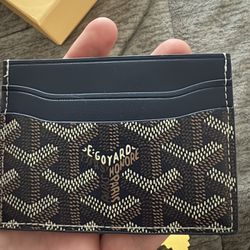 Blue Goyard Card Wallet 