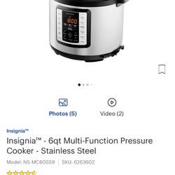 Pressure Cooker Insignia 