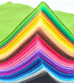Felt Fabric Crafts All New New, Felt fabric, 12x8 Inch, 28 Pcs Each Pack. Two Packs 