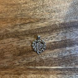 Sterling Silver Mom Pendant 