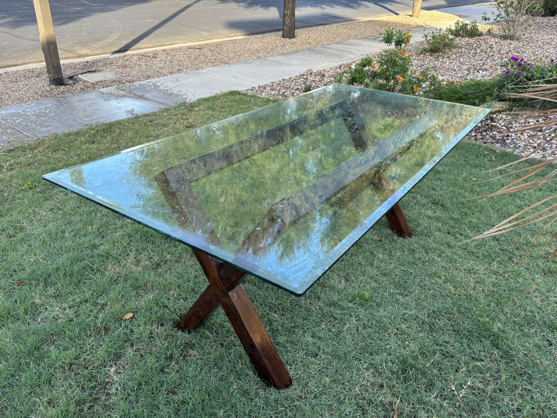 Glass Outdoor/Indoor Table 