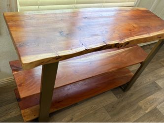 TV Stand  authentic Slab Wood beautiful