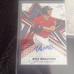 Kyle manzardo topp autograph