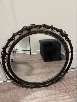 Wrought iron mirror