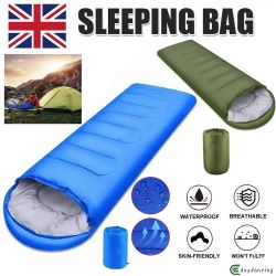 4 Season Sleeping Bag Waterproof Outdoor Camping Hiking Envelope Single Zip Bags