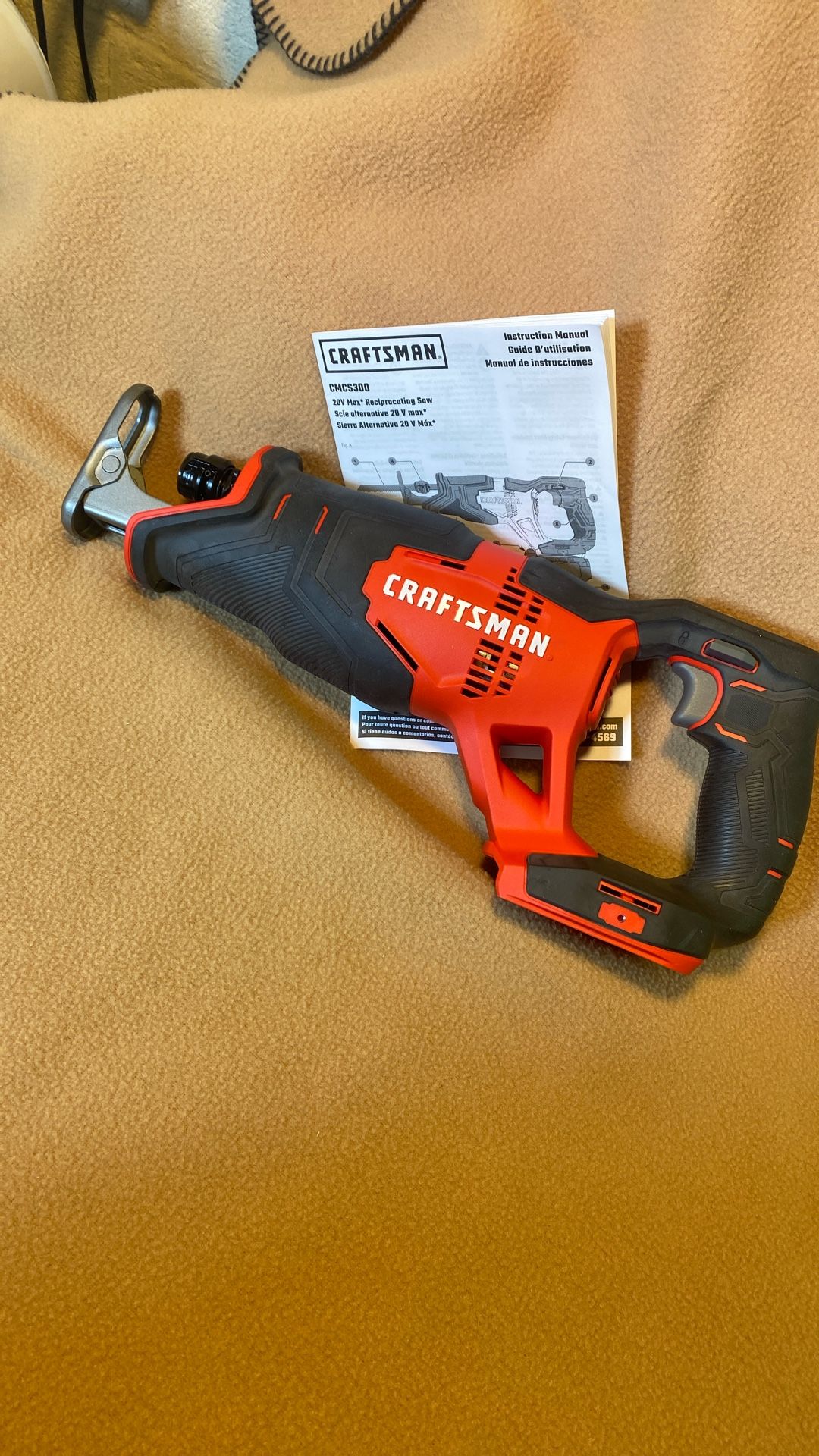 New Craftsman 20 Volt Reciprocating Saw On