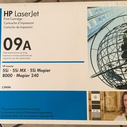 HP 09A Black Toner Cartridge For Laser jet (see Description)