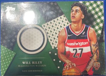 Will Riley ROOKIE Jersey Card 2025-2026 Topps NBA Sports Card