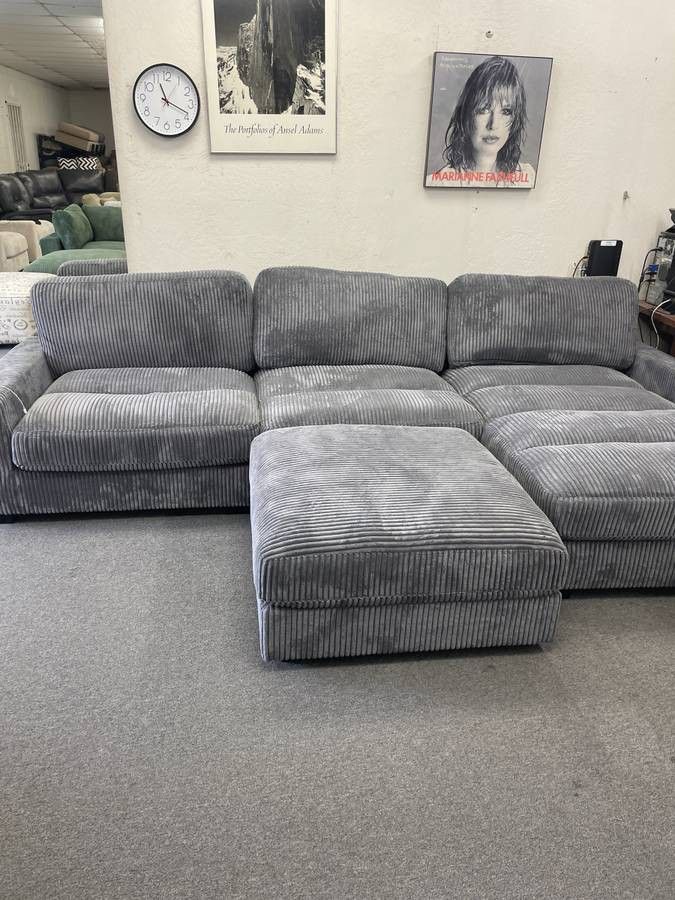 For sale: Modular Sectional Sofa with Chaise Lounge and Ottoman. Ask for Price!