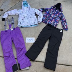 Women’s Size Large, XL & 2XL Ski/ Snow Clothes. Winter Jackets Pants And Bibs 