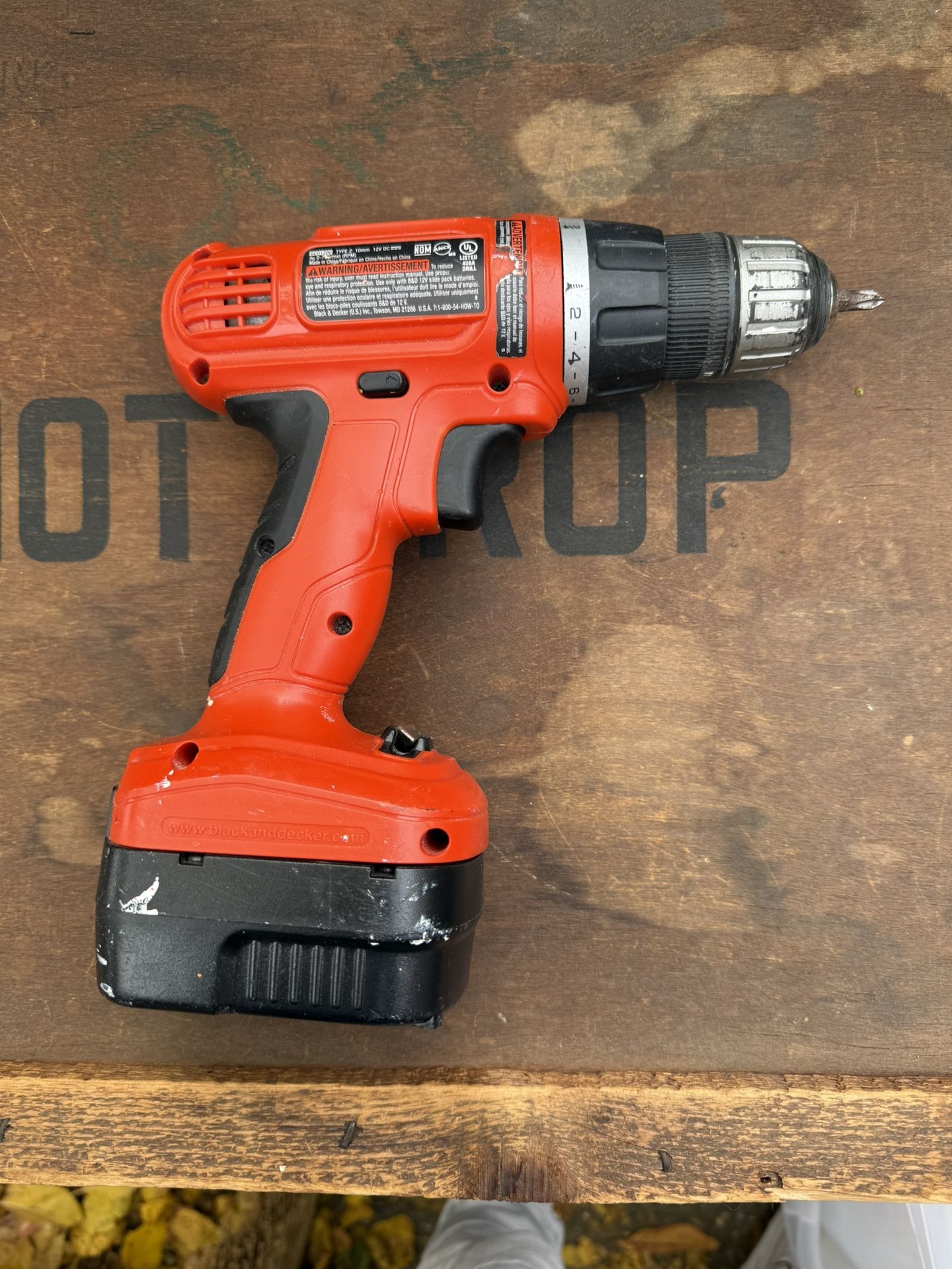 Black & Decker 12V Cordless Drill - Durable and Reliable for DIY Projects