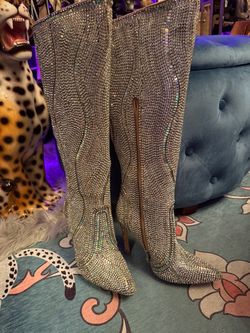 Azalea Wang Swarovski Boots