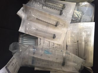 Brand new syringe used for feeding
