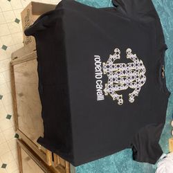 Roberto Cavalli Men’s RC Logo Graphic Black Tee Size XXL