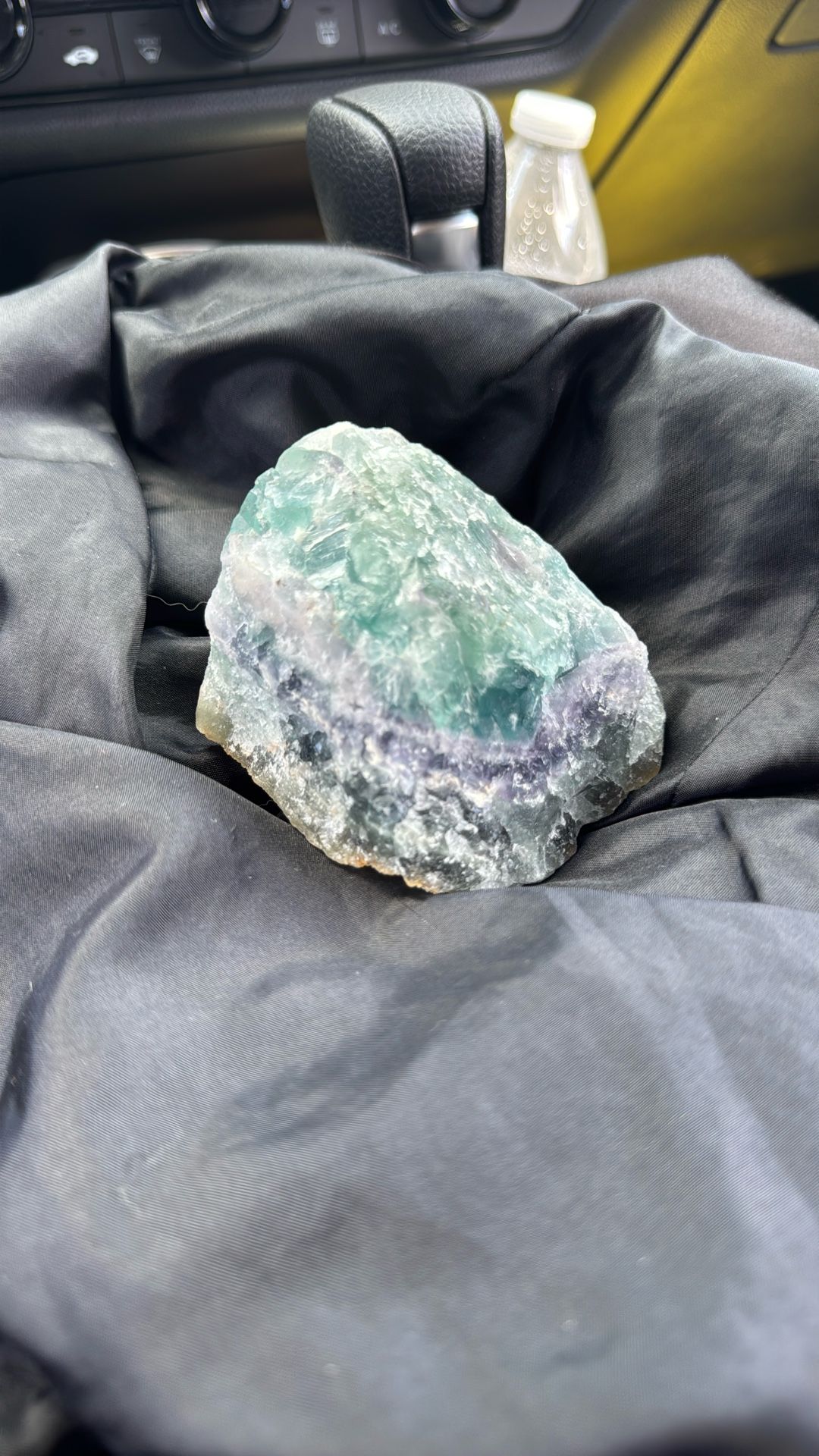 Fluorite Crystal With Cute labradorite Partner