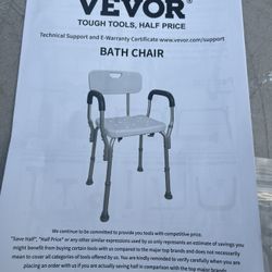 Drive Medical Grey Bathroom Safety Shower Tub Bench Chair with Back