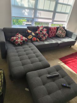 Living room set with ottoman