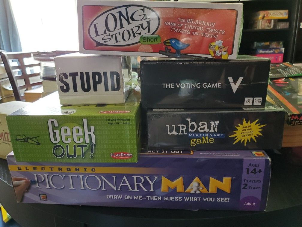 Board games! Barely used or new