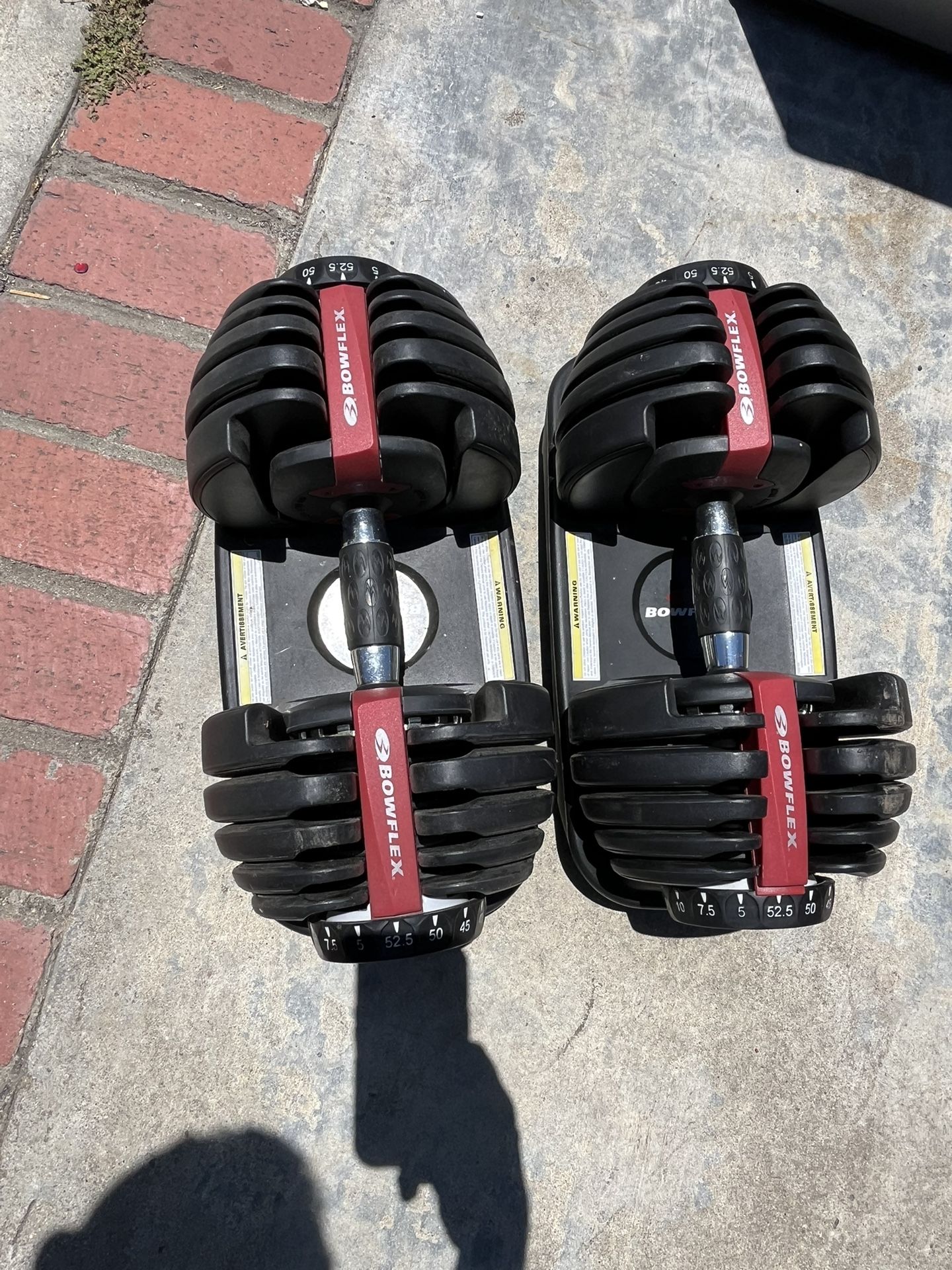 Dumbbells 52.5 Bow flex