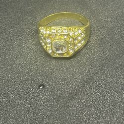 Gold Diamond Accent Ring Size 11