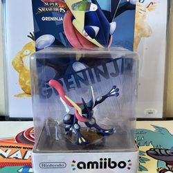 NIB Greninja Amiibo Pokemon Super Smash Bros.