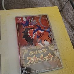 Nintendo Switch SW Pokemon Scarlet Japan Import 29 sealed
