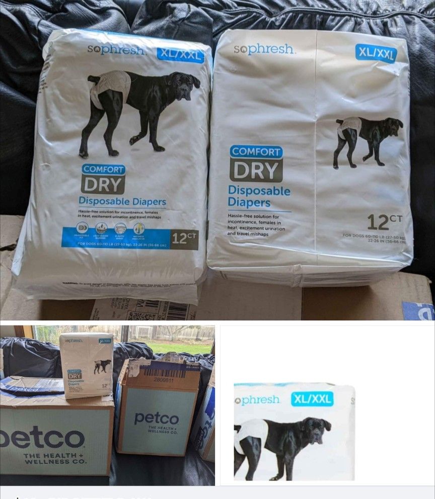 So Phresh Disposable dog diapers XL/XXL