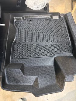 Custom Fit All-Weather Floor Mat Set 4-Piece Black – Open Box - 3 row suv