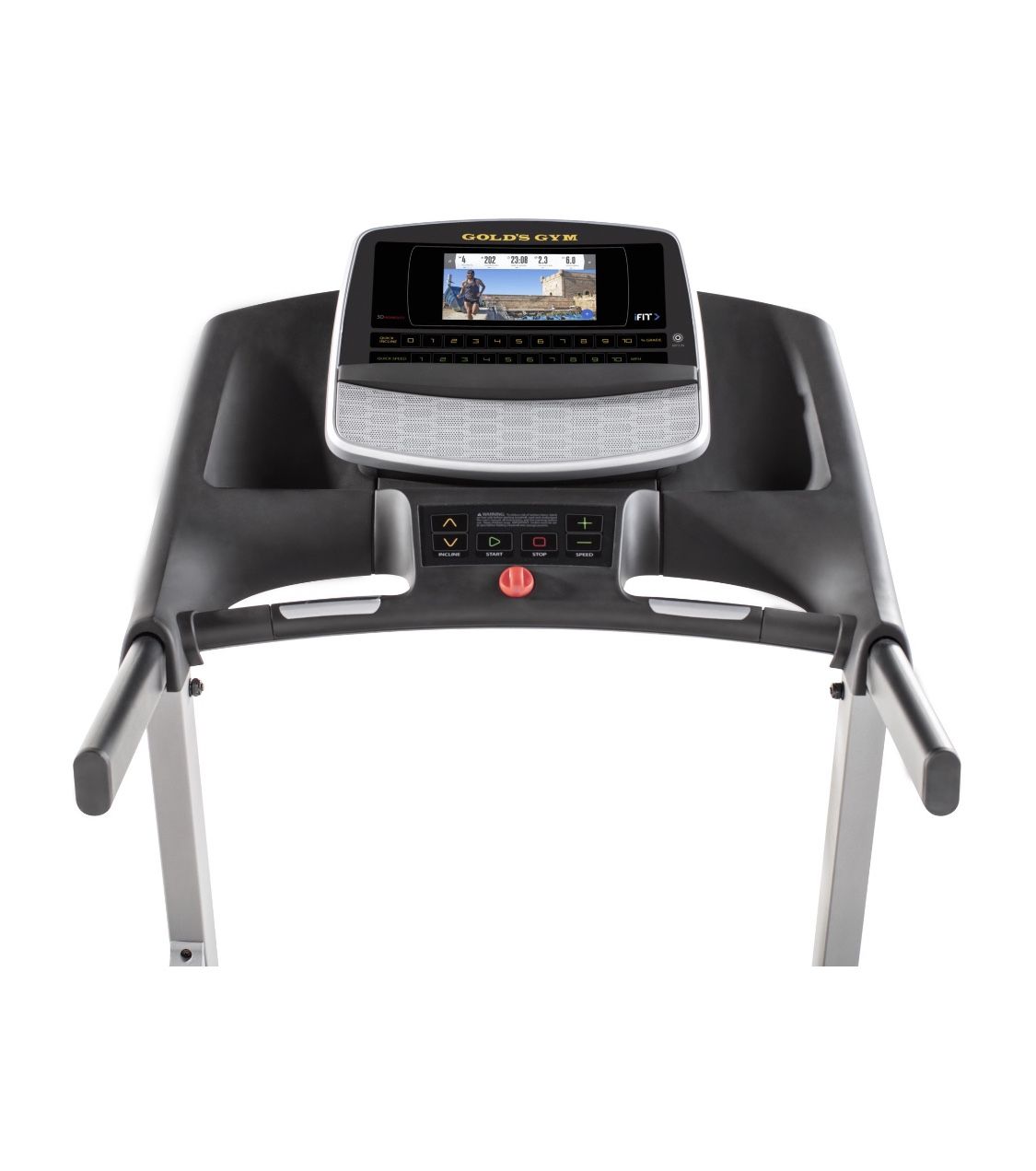 Golds gym trainer 720 treadmill with 7” screen exercise equipment for