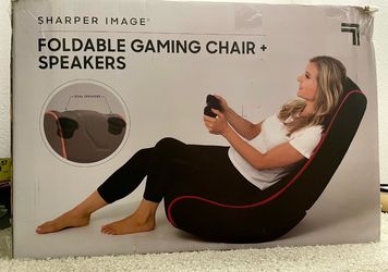 Sharper Image Foldable Gaming Chair – Rocker Style (Read Description)