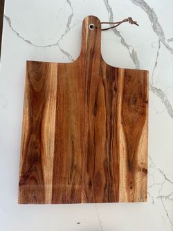 Wood serving board